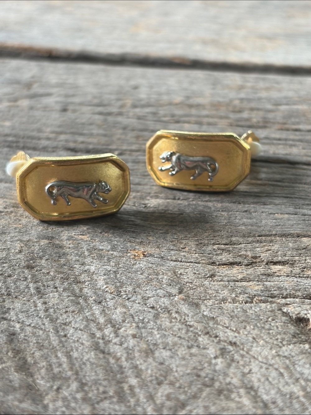 NWOT vintage panther earrings